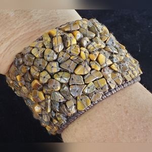 Costume Brown Pebble Bracelet
